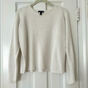 Eileen Fisher Organic Linen Cotton Box Top.